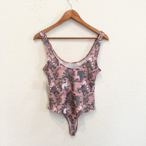 🆕️ Free People So Fresh Sheer Mesh Thong Bodysuit - Picture 3 of 7